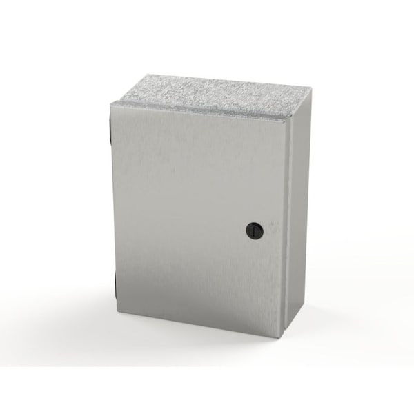 1/4 Turn Latch Electrical Enclosures, 10 in H, 4 in D, 8 in W, NEMA 3R, 4, 4X, 12, 13